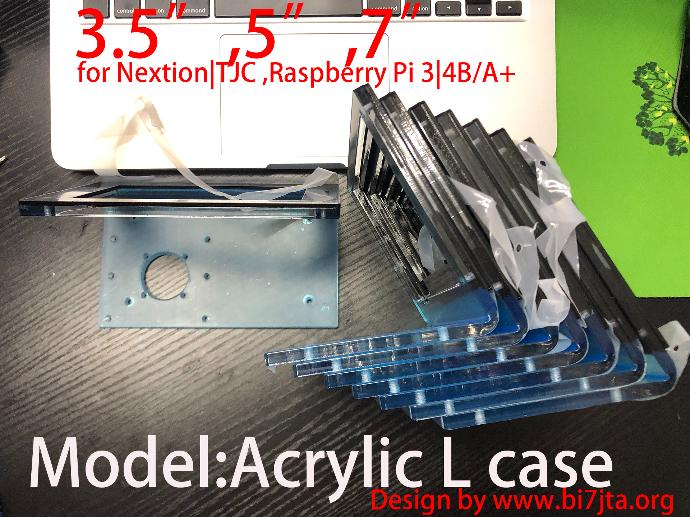 Acrylic "L" Case for Nextion 3.5" 5" 7"